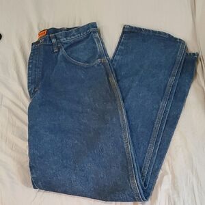 Wrangler FR Riggs Workwear Mens  Blue Jeans sz 35 ×34